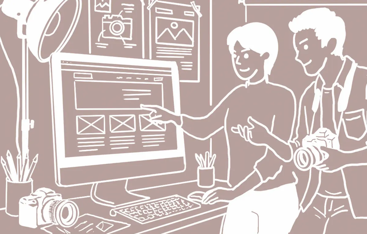 作業をしている様子